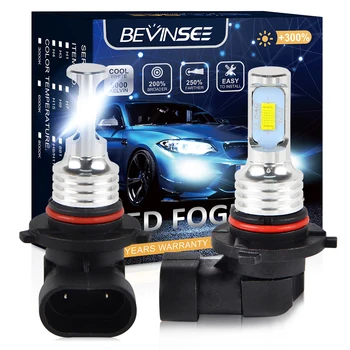 Bevinsee H8 H11 Led אורות הערפל 9006 HB4 9005 HB3 המכונית LED מנורות H1, H3 880 H27 יום נוהג לרוץ אור אוטומטי, Plug and Play