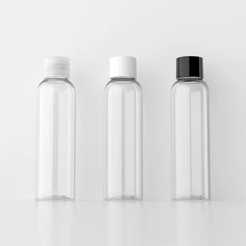 30pcs 120ml ריק שחור חום פלסטיק קרם בקבוקי קוסמטיקה, אריזות 120cc בצבע קרם מכולות מחמד המכסה של הבקבוק