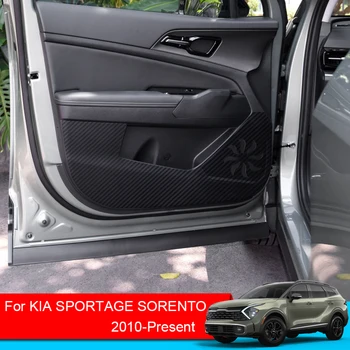 4PCS דלת המכונית אנטי לבעוט Pad עבור KIA Sportage SL QL NQ5 סורנטו XM 2010-2025 עור הגנה סרט מגן מדבקות אביזר