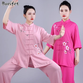 קונג פו טאי צ ' י בגדים אומנויות לחימה בגדים סיניים מסורתיים Taijiquan אימון וושו החליפה מזדמן חיצוני ספורט ביגוד