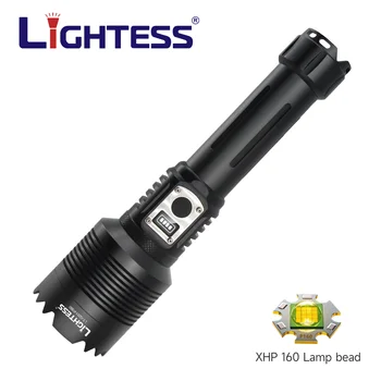 סופר XHP360 הכי חזק פנס Led 2000000LM LED הפנס מסוג-C נטענת טקטי פנסים 26650 קמפינג מנורה