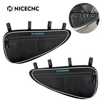 NiceCNC UTV על פולאריס RZR XP 1000 2015-2021 2014 2016 2017 64 XP4 4 טורבו S זוג גדול הכלוב צד קדמי הדלת שקית שקית אחסון