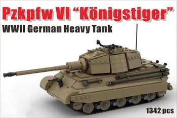 Ww2 הצבא הגרמני טייגר כבד בקרב Moc טנק גבוהה-קושי כל אחד ב-השעיה להרכיב אבני הבניין מתנת חג המולד צעצועים