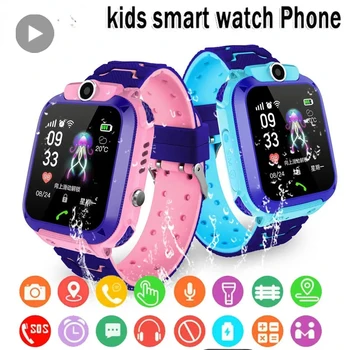 ילדים Smartwatch היד ילדים שעון חכם בנים בנות GPS Tracker עמיד למים שעון יד אלקטרוני דיגיטלי מחובר שעון הילד