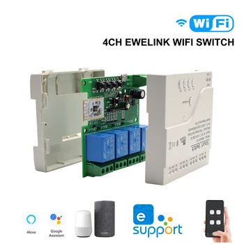 Ewelink חכם להחליף הביתה Appliance מתג 4/1CH רשת אלחוטית חכמה קול מתג שליטה תואם עם אלקסה הבית של Google