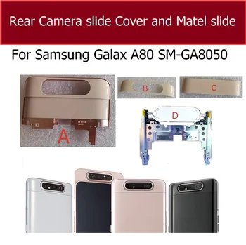 מצלמה אחורית להחליק כיסוי Matel שקופיות עבור Samsung Galaxy A80 SM-8050 חלקי חילוף