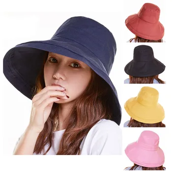 כובע בחורה של הסיור נראה את הפנים קטן קרם הגנה מהשמש כובע גדול ברים הפנים דייג כובעי משלוח חינם נשים כובעי הקיץ