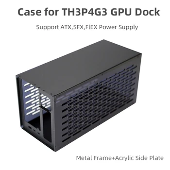 אלומיניום עבור TH3P4G3 ברק תואם-ATX SFX GPU כרטיס גרפי רציף eGPU מתכת תצוגת OLED קירור אוהדים
