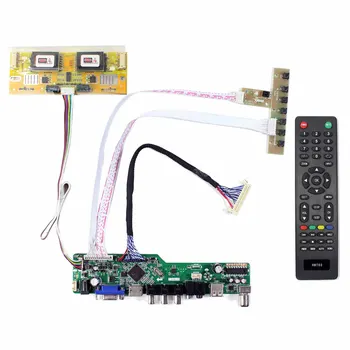 HD MI VGA LCD בקר הלוח USB תמיכה וידאו 1280x1024 M170EN06 4CCFL Inverter Board M170EN05 על 17inch מסך LCD