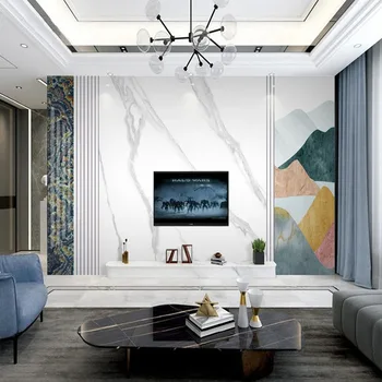 מותאם אישית ציור 3D מודרני מינימליסטי הטלוויזיה רקע טפט על קירות חדר השינה המסמכים דה Parede חדר עיצוב Tapety פרסקו עיצוב הבית
