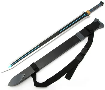 102cm קוספליי אנימה חרב אמנות באינטרנט נשק Kirigaya Kazuto חרב עץ דגם תחפושות מפואר שמלת מסיבת הבמה אביזרים מתנה