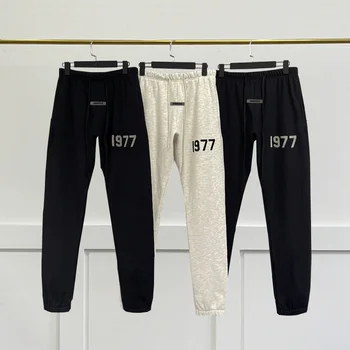 חדש 1977 Oversize מכנסיים אופנת רחוב של נשים מכנסיים לגברים טרנינג זכר רחוב משוחרר מזדמנים מכנסיים מכנסי ריצה