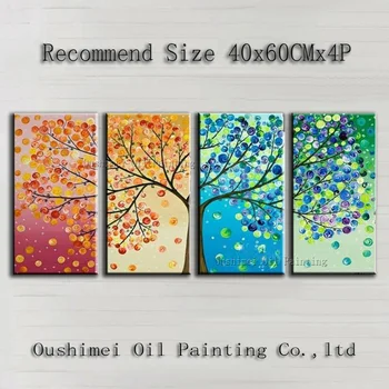 מחיר זול באיכות גבוהה מודרני מופשט עץ ציור שמן על בד עץ יפה ציור דקורטיבי עבור הסלון