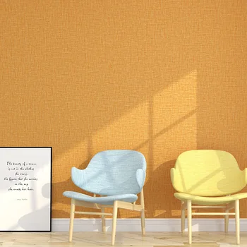 צבע מוצק מודרני דק הפשיטו קיר מסמכי עיצוב הבית עבור חדר במלון קיר חדר השינה כיסוי טפט לסלון בצבע בז', סגול