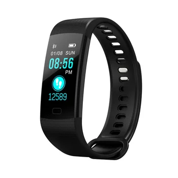 Bluetooth Smart צמיד צבע מסך Y5 Smartband קצב הלב מדידת לחץ דם כושר גשש שעון חכם גברים
