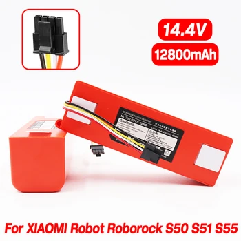 מקורי 12800mAh שואב אבק החלפת סוללה עבור Xiaomi רובוט Roborock S50 S51 S55 סיוע חלקי חילוף li-ion battery