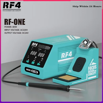 RF4 LED דיגיטלי עמדת הלחמה, אקדח אוויר חם לעבד תחנת חשמלית מלחם טלפון PCB IC SMD הבי ריתוך תיקון כלי
